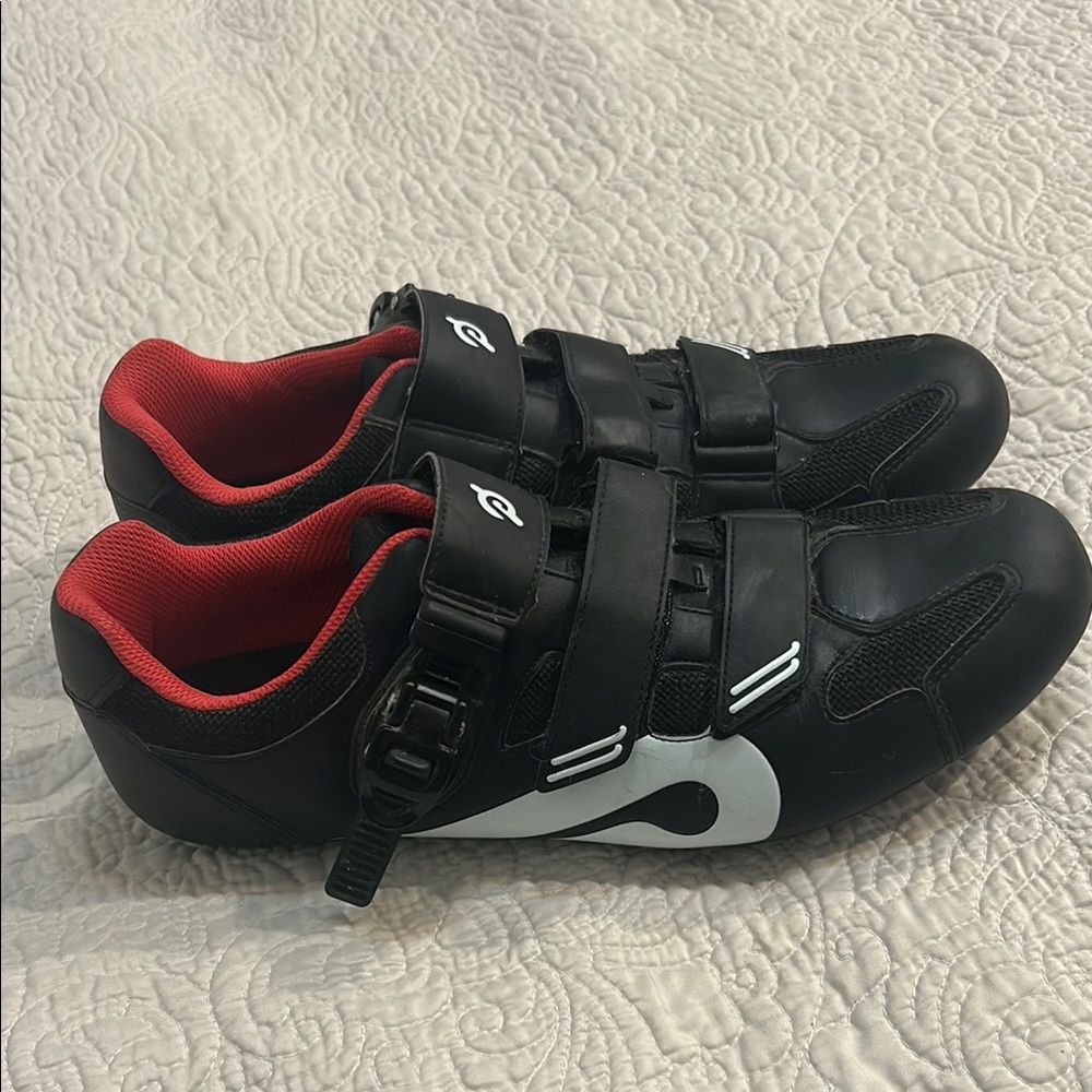 Men's peloton Black and Red Cycling Shoes